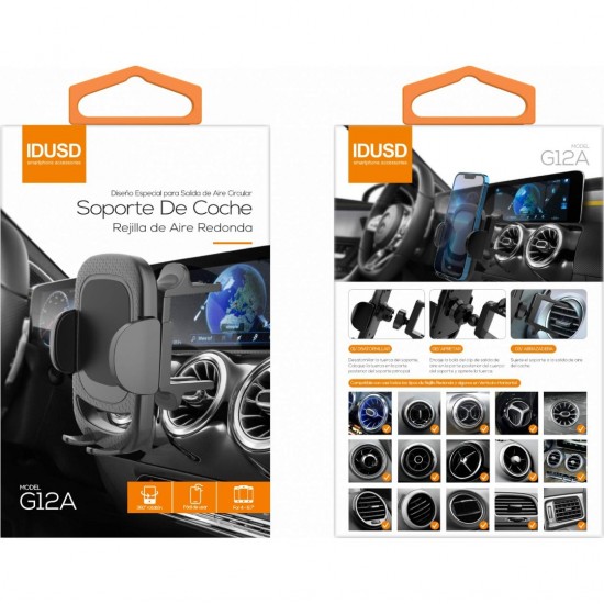 SOPORTE DE COCHE PARA SMARTPHONE CON REJILLA IDUSD G12A IDUSD 13707
